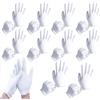 Gyxcelc 5 Paia Guanti Idratanti in Cotone Bianco per la Notte, Elastico Morbido Qualità Superiore, per Mani Secche, Eczemi, Bellezza, Pelle Sensibile e Irritata, 22cm - unisex
