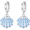 LONAGO Orecchini a Tema Oceano Argento Sterling 925 Tartaruga Delfino Conchiglia Stella Marina Orecchini Pendenti da Donna