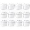 Molifal Cartucce filtranti per acqua compatibili con Brita Maxtra+, confezione da 6 pezzi, per brocche Marella, Style, Elemaris, filtraggio a 5 stadi, rimuove cloro, odori, metalli, senza BPA (12)
