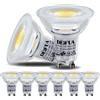 DEIFUA Lampadina LED GU10 Luce Bianco Neutro 4000K 3.5W Equivalente 50W Alogena, Pacco da 6, 385lm PAR16 Senza sfarfallio, Lampada Riflettore Risparmio energetico, Fascio Largo 360° Non-Dimmerabile