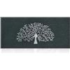 AOAOPQ Grande zerbino per interni 45 x 120 cm, con albero della vita, lavabile, cattura sporco, antiscivolo, assorbente, per ingresso, patio, interni ed esterni, nero