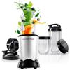 GOURMETmaxx Mr. Magic Power Pro Mixer 400 watt | Frullatore per smoothie con coperchio da asporto | Frullatore da tavolo con caraffa e coperchio | Frullatore con set di accessori L per frappè ecc.