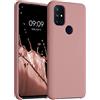 kwmobile Cover per OnePlus Nord N10 5G Custodia - Back Case per Smartphone in Silicone TPU - Protezione Gommata - rosa invernale