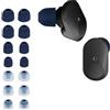 kwmobile 14x Auricolari di ricambio compatibile con Sony WF-1000XM3 / WF-1000XM4 / WF-1000XM5 Gommini sostitutivi in Silicone - 4 Misure - blu scuro/trasparente