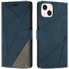 SONWO Cover per iPhone 15 Plus, Flip Caso in PU Pelle Case Cover Custodia con Slot per Schede e Supporto Stand per iPhone 15 Plus, Blu