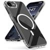 Oududianzi-Cover per iPhone 16e/17e Compatibile con MagSafe, Custodia Traslucida Posteriore PC Silicone TPU Bumper, Protezione Della Fotocamera, Cover Militare Antiurto Anti-Impronte-Transparent