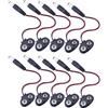 DollaTek Clip per Clip per Cavo Batteria 10Pcs 9V con Spina di Alimentazione DC Maschio T da 2,1 x 5,5 mm per Arduino