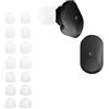 kwmobile 14x Auricolari di ricambio compatibile con Sony WF-1000XM3 / WF-1000XM4 / WF-1000XM5 Gommini sostitutivi in Silicone - 4 Misure - bianco/trasparente