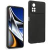 REY Cover in Gel TPU Nera per XIAOMI Poco X4 PRO 5G, Ultra Sottile 0,33 mm, Morbido Flessibile, Custodia Silicone