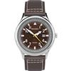 Sekonda Men's 42mm Pilot Style Quartz Watch with Analogue Display Date Window and Leather Strap 50m Water Resistant