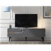 Hanah Home Supporto per TV, melammina, Argento Antracite, Taglia Unica