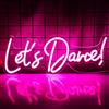 Wanxing Let's Dance - Luce al neon, con scritta in lingua tedesca Let's Dance, con scritta Let's Dance, per feste di danza, accessori da bar, San Valentino, festa di compleanno