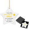 Jetec Regalo a Forma di Stella per Amicizia Pendenti di Ceramica con Scatola Regalo Ornamento Ricordo da Appendere Decorazione di Ringraziamento per Migliore Amica Colleghi Sorelle Natale Compleanno