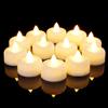 AMAGIC Confezione da 12 lumini a LED senza fiamma, a batteria, elettrici, falsi tealight per votive, Natale, decorazione della casa, matrimonio, decorazione da tavolo