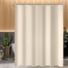 Lerores Cortina da doccia Lerores 240 x 180 cm (94 x 70 pollici) colore beige, tenda da bagno in poliestere lavabile e impermeabile con orlo pesante e antimuffa, per vasca da bagno, con 16 ganci per