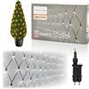 Nordstern Rete luminosa a LED, luce bianca calda, 320 LED, illuminazione per interni ed esterni, 3 x 1,5 m, catena luminosa per bosso, illuminazione natalizia o cielo stellato