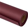 RUSPEPA Rotolo Di Carta Kraft - 44,5 cm x 10 m - Carta Riciclabile Perfetta per Confezionamento, Artigianato, Imballaggio, Rivestimento per Pavimenti, Pagliolo, Pacchi, Runner da Tavola, Rosso Vino