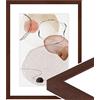 WANDStyle cornice foto legno 28x35 cm, cornici da parete, cornice moderno 35x28 cm, portafoto da parete, cornici foto noce per appendere, Photo Frame H950 - Made in Germany