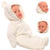 Miunana Bambola Da Bambino 43 cm Corpo Morbido In Dolci Vestiti Da Bambina Molto Pratico Bel Abito Senza Capelli Bambole Per Bambini A Partire Da 3 Anni
