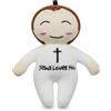 free-space Bambola di peluche di Gesù Bambola della Vergine Maria Giocattoli religiosi Angelo custode Farcito Battesimo Peluche Regali per bambini per Battesimo di Natale religioso (Jesus (Small))