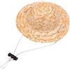 KLOVA Cappello da sole per cani di piccola taglia, cappello estivo in paglia per cuccioli, gatti, animali domestici, copricapo con adorabile cappellino in bambù per animali domestici