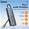 HOCO 8 in 1 USB C a HDMI compatibile RJ45 HUB 4K 60Hz PD100W Adattatore splitter USB per MacBook Air SD TF Multi Converter Office