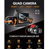 DAINU Nuova dash cam per auto HD 1080P visione notturna a infrarossi registrazione a quattro canali