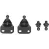 Aramox 4 Pezzi 10mm Staffa di Montaggio per Molla a Gas Ad Angolo Staffa di Montaggio per Cofano Motore Staffa di Montaggio con Perno a Sfera Sostituzione per 350Z Coupe Hatchback 2003-2008