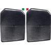 Cenni 35718 Set 2 Tappetini Auto in Gomma a Vaschetta 43 x 54, Salva Tappeti Made in Italy