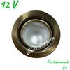 Lampo Lighting technology Faretto da incasso a 12V bronzo con vetro protettivo 1XG4 IP20 per cappe e specchiere F20LVBRSL
