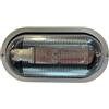 Lampo Lighting technology Plafoniera in resina da parete o soffitto ovale 26 cm da esterno bianca IP44 1XE27 E094BI