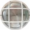 Sovil Plafoniera in resina da parete o soffitto tonda 18 cm da esterno con griglia bianca IP44 1XE27 48/02
