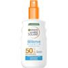 Garnier Spray solare con SPF 50+, impermeabile e senza residui, per pelli sensibili, Ambre Solaire Sensitive expert+, 1 x 150 ml