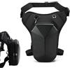 WestCH Marsupio Gamba Moto per Uomo & Donna in EVA Borsa Gamba Moto Impermeabile Marsupio Cosciale con Cintura Regolabile per Ciclismo Trekking Pesca Corsa(Nero)