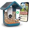 BIRD BUDDY Originale mangiatoia per uccelli intelligente con telecamera ad energia solare, fotocamera AI ad alta risoluzione per belle foto ravvicinate e un'esperienza unica d