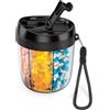 Fefod Portapillole Settimanale, Dispenser per Pillole con 7 Grandi Scomparti, Portapillole da Viaggio Portatile per Vitamine, Olio di Pesce, Medicinali, Integratori Alimentari ecc.