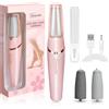 Glowelle Pedicure Elettrico Professionale Piedi, Togli Calli Piedi Elettrico, Portatile Ricaricabile Per Cura dei Piedi Set, Lima Elettrica per Piedi Per Rimozione Calli/Pelle Morta e Cura Quotidiana