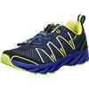 CMP - F.lli Campagnolo Kids Altak Trail Shoe 2.0, Scarpe da Trail Running Unisex - Bambini, Blu (Cosmo Limeade 12ne), 32 EU
