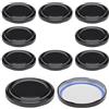 mikken 10 coperchi per vasetti da marmellata 8,5 cm TO82 Blueseal – senza BPA/PVC, tappo di ricambio Twist-Off per vasetti e barattoli in vetro argento