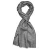 Lorenzo Cana 7859411 Sciarpa 100% cashmere, leggera, in fibra naturale, motivo a spina di pesce, da uomo, colore grigio