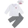COSLAND MOMBEBE COSLAND Vestiti Chef Bambino Abiti Cuoco Bambini Bianco 6-12 Mesi