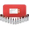 GETLITOOL Set 12PZ Bussola a Brugola Metrica 5-22mm con Attacco 1/2 Pollice, Corredo di Bussole a Impatto in Acciaio S2+CRV Chiavi Esagonali Professionale con Valigetta per Avviatore Riparazione Auto
