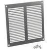 Steinberg14 Griglia di Ventilazione Rettangolare 200x200 mm - Griglie di Aerazione in Metallo Zincato - Serranda di Scarico dell'aria con Zanzariera - Copri Bocchetta Interna a Parete e a Soffitto