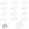 MOROBOR - Lot de 16 maniglie dissimulate in lega di alluminio - Maniglie invisibili per mobili - Autoadesive - 50 mm - Bianco