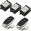 QIACHIP 433mhz DC 12V Interruttore Telecomando senza fili Ricevitore 1 Canale, Interruttore di Ritardo Temporizzatore Controllo Remoto RF Modulo Relè con 2 trasmettitore per Cancello