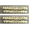 HRASY 56 denti finti denti finti 2 set di denti dentali in resina sintetica, denti superiori inferiori per protesi dentali, accessori horror per feste fai da te, 22 A3