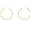 Monde Petit Orecchini a cerchio da donna - oro giallo 18K (750)