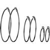 PROSTEEL 1/3 Paia Set Orecchini a Cerchio Donna Diametro 30/50/70/100MM Stile Vintage Y2K Minimalismo Argento Nero Oro Impermeabile di Alta Qualità