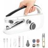 Qoosea Macchina da Cucire Portatile, Qoosea Mini Macchina da Cucire Elettronica a 2 Velocità per Principianti, Cucitrice Portatile per Tessuti, Abbigliamento, DIY, Sewing Machine per Casa e Viaggi