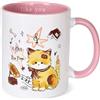Tazza Sottosopra in Ceramica - Gatto - Feline Fine